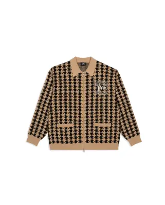 Houndstooth Cardigan Irish Cream — photo 1