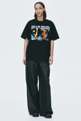 T-shirt oversize imprimé - Noir/Billie Eilish — photo 2