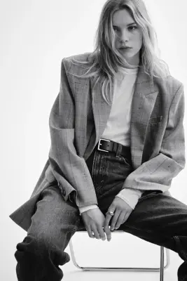 Straight High Jeans - Bleu denim foncé — photo 2