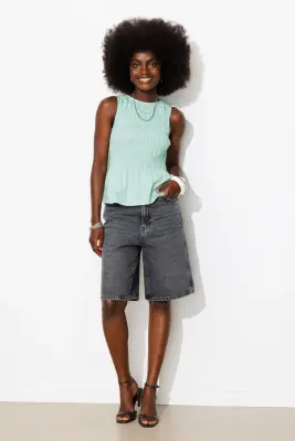 Débardeur smocké Femme — photo 3