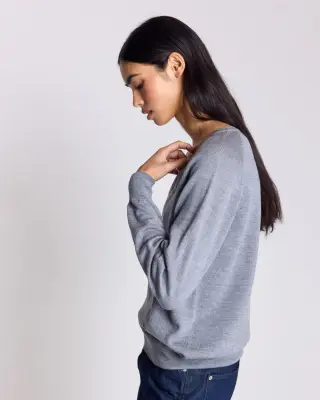 Pull Victoria gris chiné — photo 2