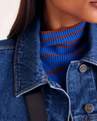 Veste Andrea bleu fumé — photo 3