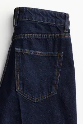 Jean effilé avec plis marqués - Bleu denim foncé — photo 1