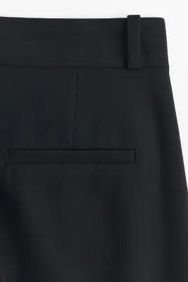 Pantalon à pinces avec jambes larges - Noir — photo 4