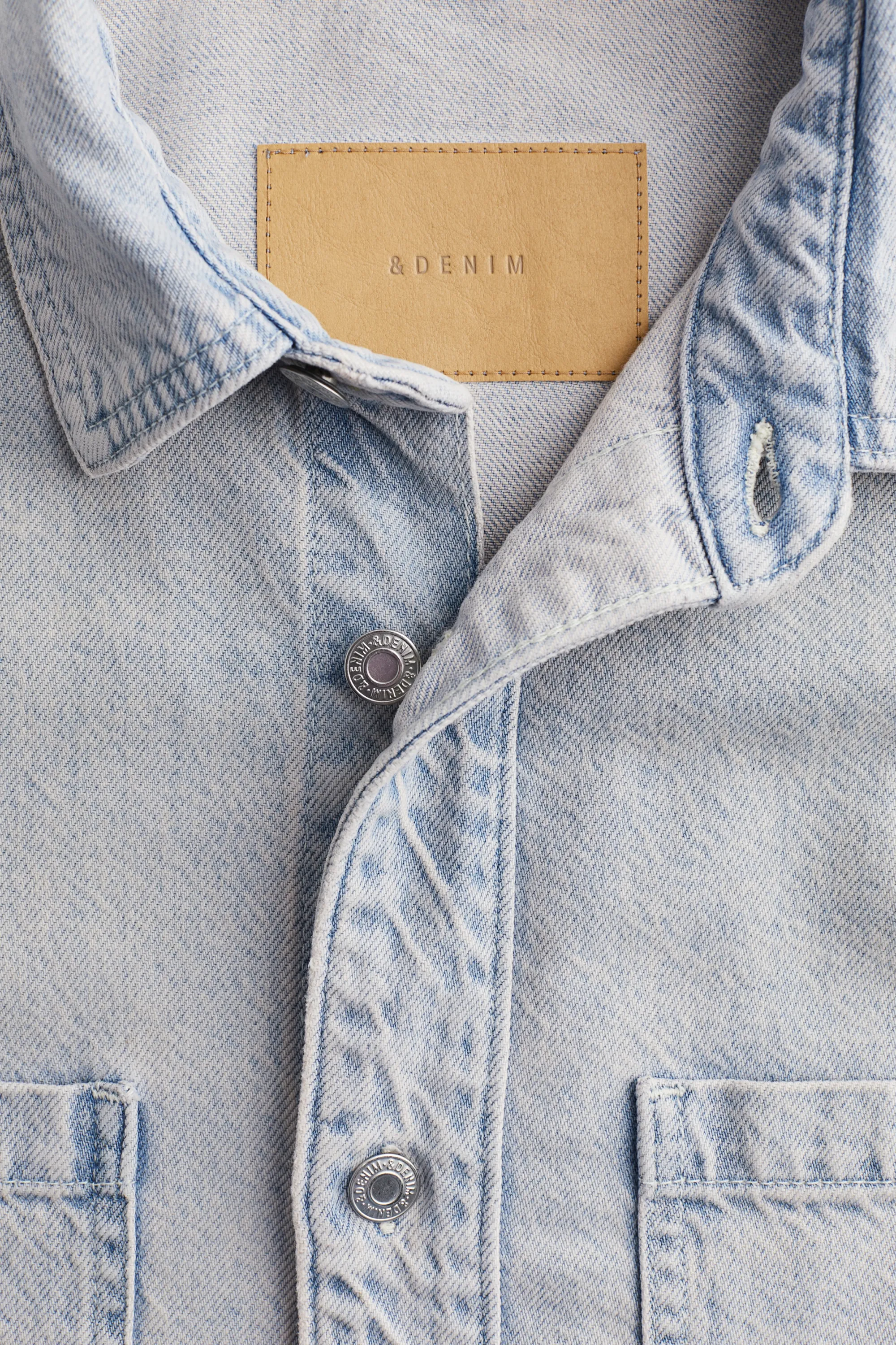 Chemise en denim Feather Soft - Bleu denim pâle