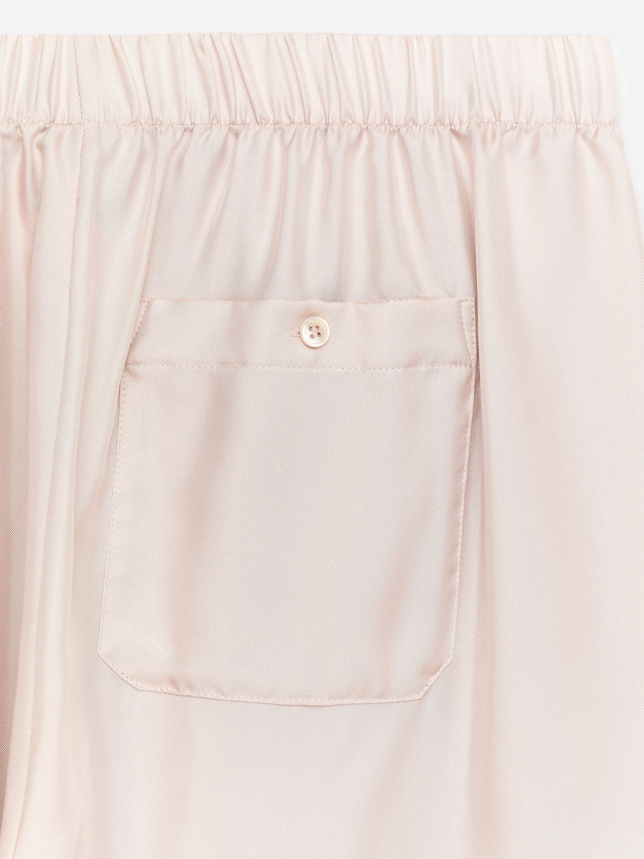 Pantalon en sergé de soie - Beige clair