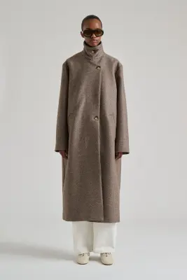 MANTEAU GERMAIN TAUPE — photo 1