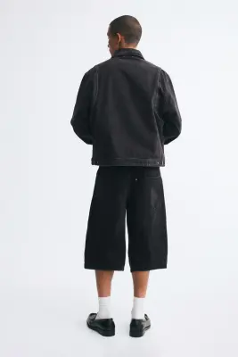 Short Baggy Barrel en denim - Noir denim — photo 2