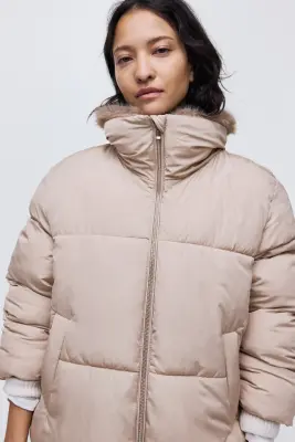 Doudoune oversize - Taupe clair — photo 1