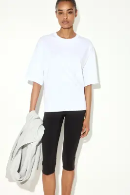 T-shirt loose - Blanc — photo 1