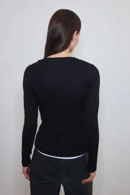 Top Warming Slim Fit - Noir — photo 3