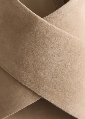 Sandales à brides croisées - Beige — photo 4