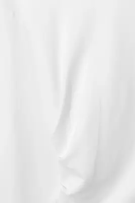 T-shirt froncé à manches longues - Blanc — photo 4