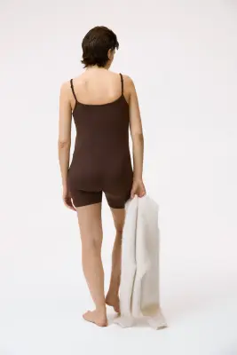 MAMA Combi-short avec soutien-gorge intégré - Marron foncé — photo 2