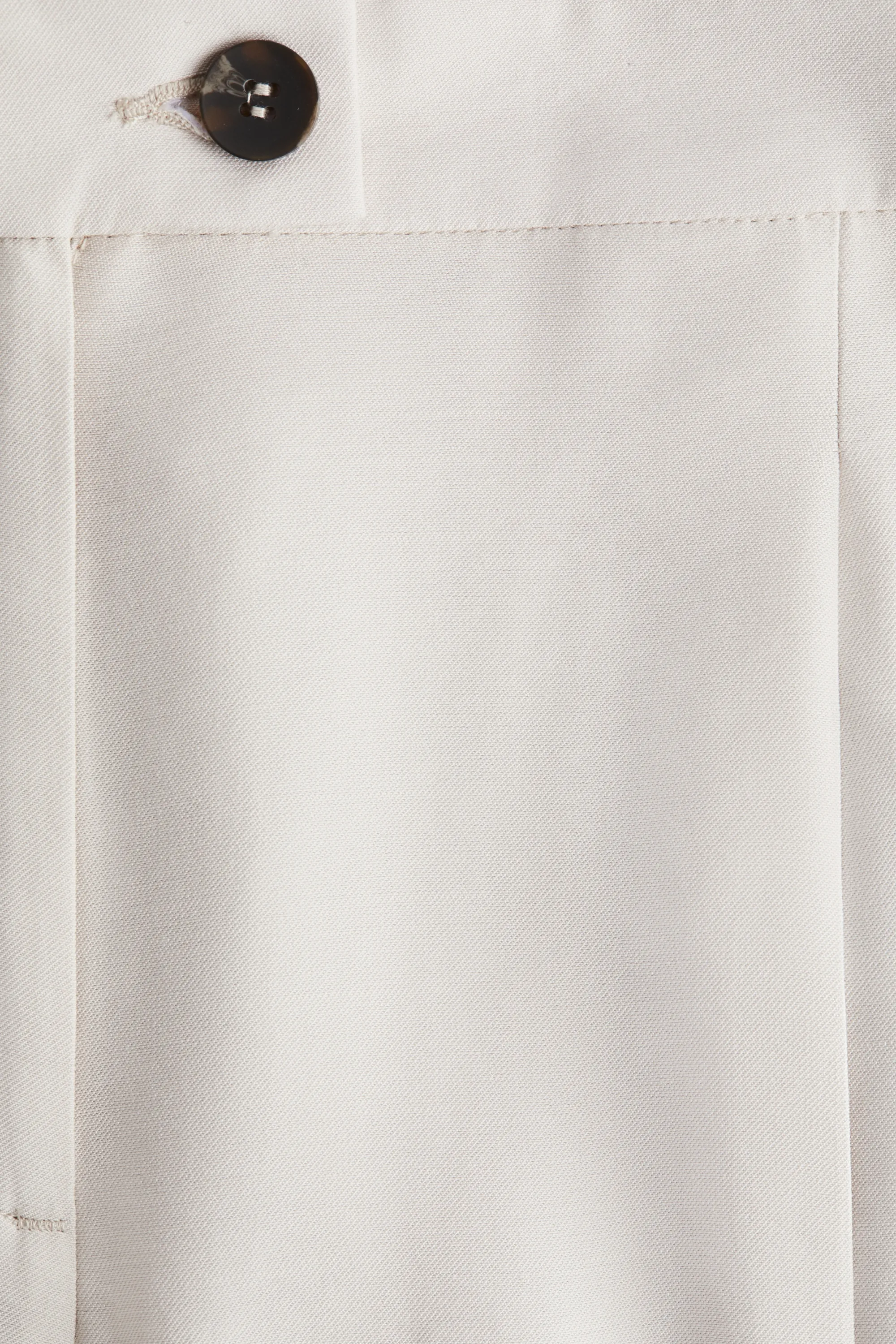 Pantalon large en twill - Blanc