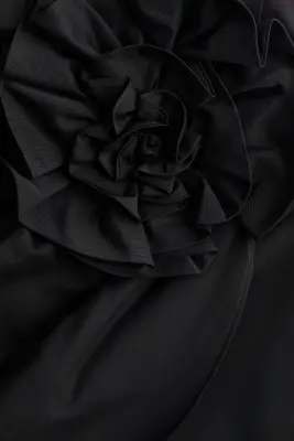 Minijupe avec application - Noir — photo 4