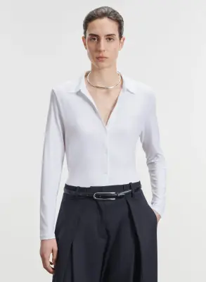 Chemise en viscose et élasthanne