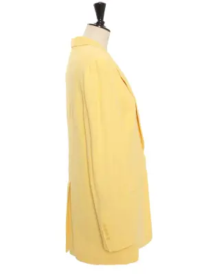 Veste blazer en lin jaune pastel Prix boutique 750€ Taille 40 — photo 4