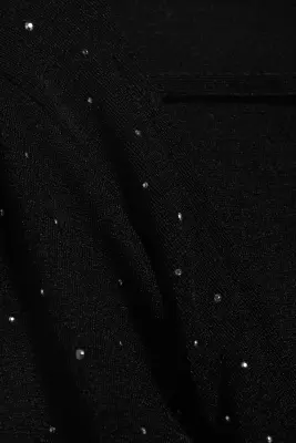 Mini-robe dos nu ornée de strass - Noir — photo 5