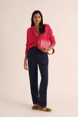 Pantalon Dan rayures marine — photo 2