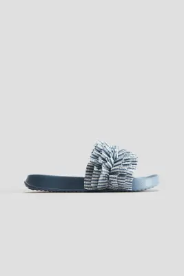 Chaussures de piscine - Bleu clair/rayé — photo 2