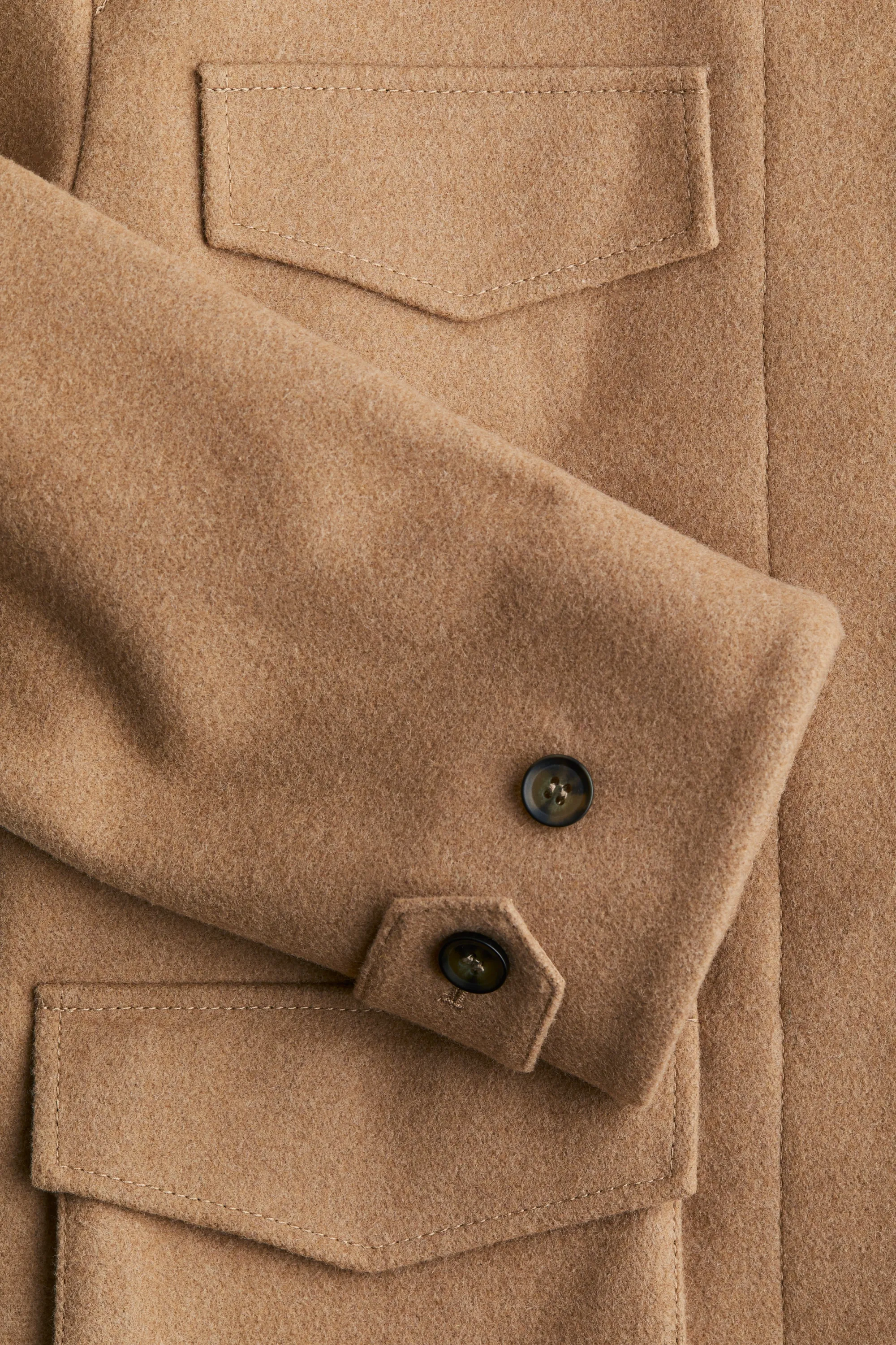 Veste avec col - Beige foncé
