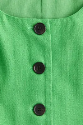 Blouse à encolure dégagée - Vert — photo 4