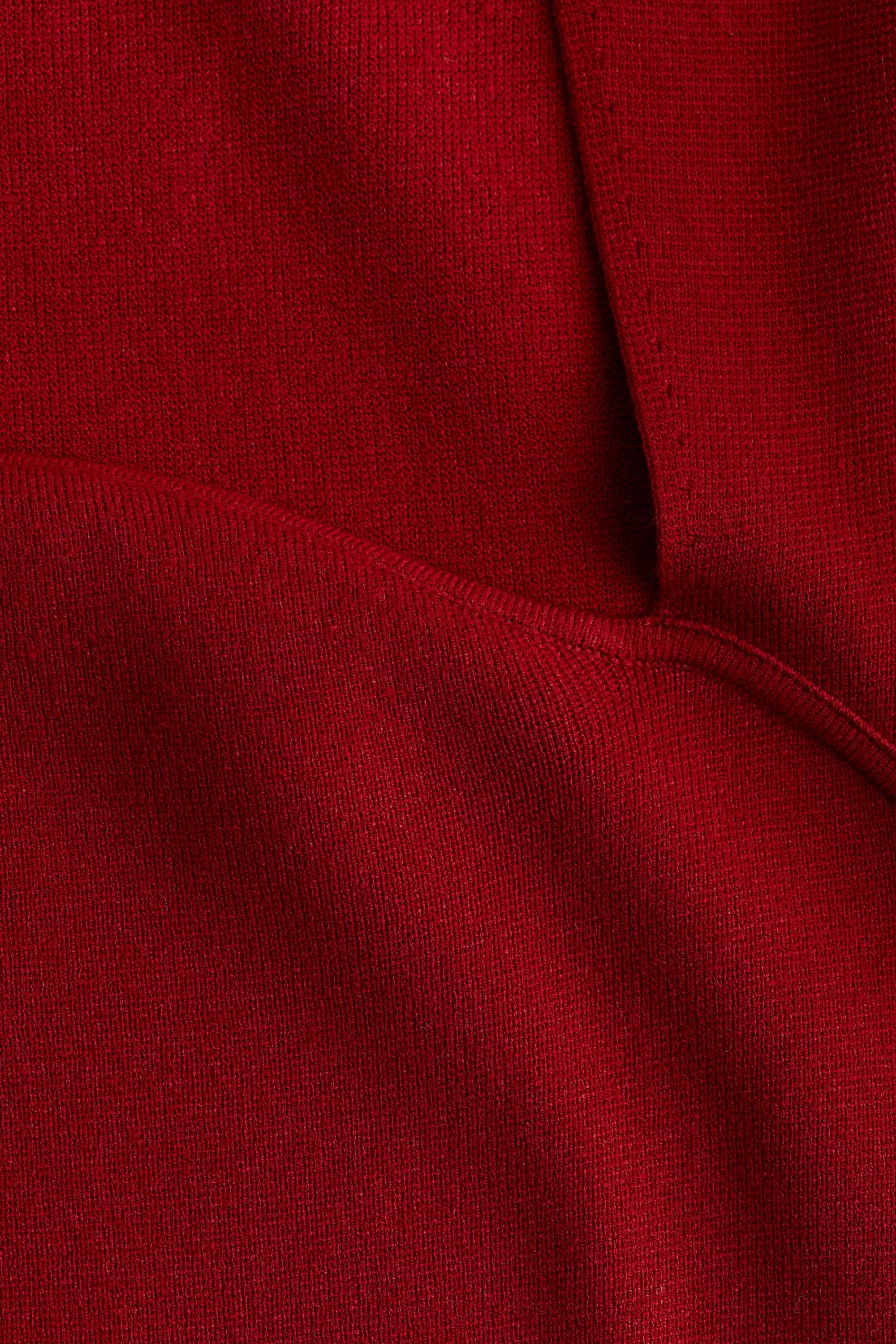 Minirobe en maille - Rouge foncé