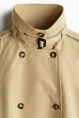 Trench-coat trapèze - Beige — photo 2