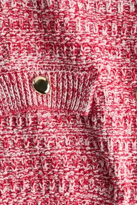 Gilet en maille texturée - Rouge — photo 5