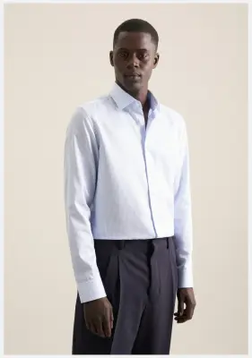 SEIDENSTICKER CHEMISE GRANDE LONGUEUR RAYE Bleu — photo 2