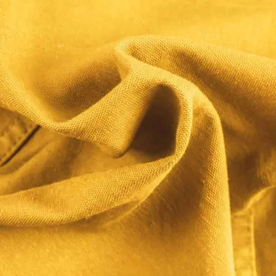 Bernicle, Bermuda en toile Bio droit - Toile Jaune — photo 3