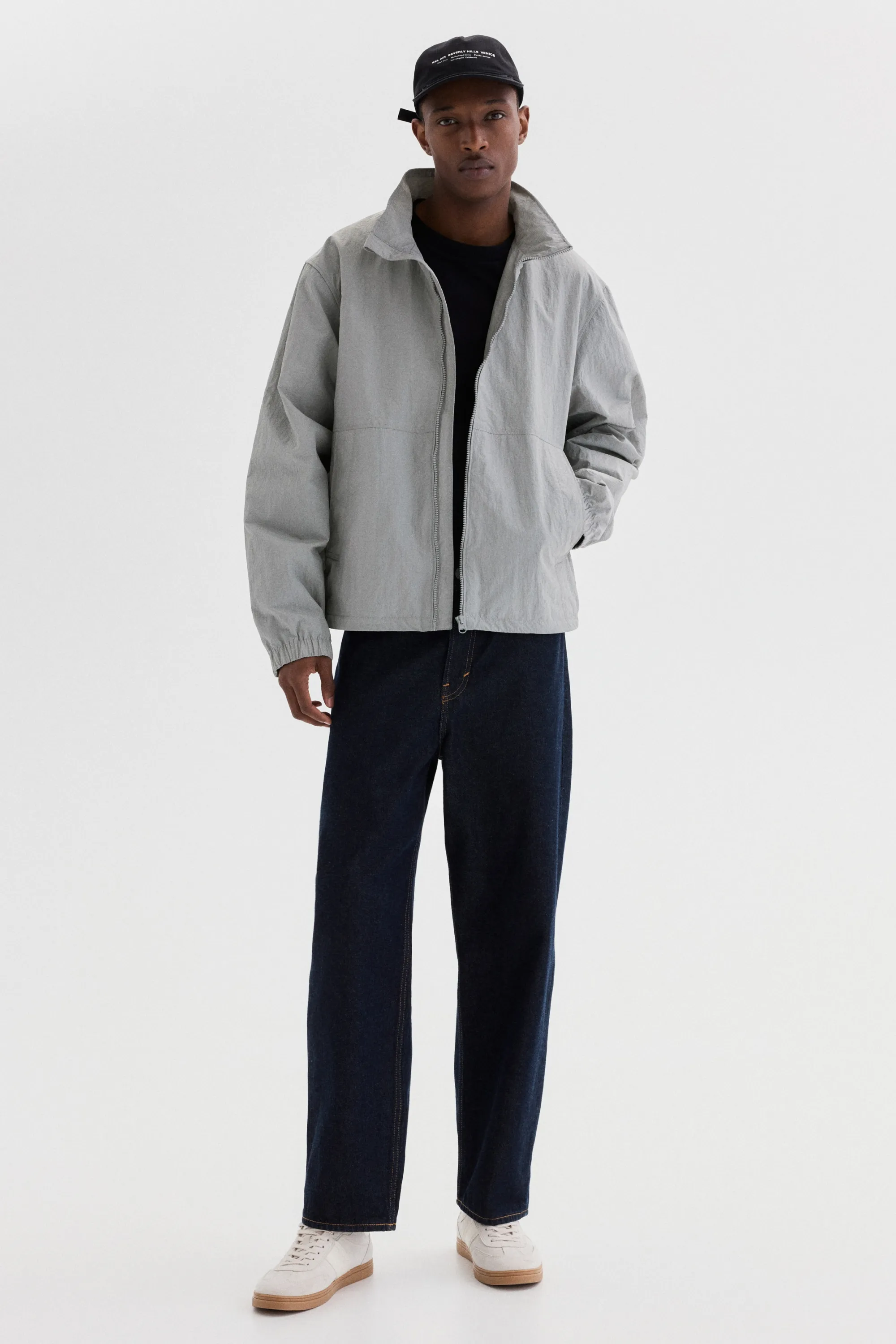 Veste coupe-vent déperlante - Gris clair