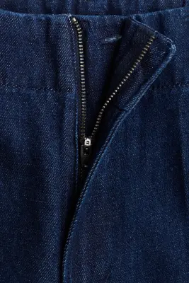 Wide High Jeans - Bleu denim foncé — photo 4