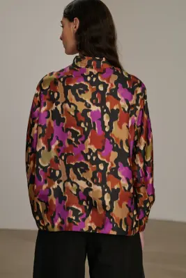 CHEMISE CALYPSO NOISETTE/FUCHSIA — photo 2