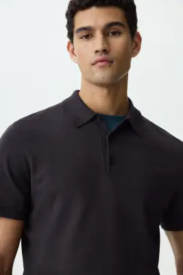 Polo Regular Fit - Marron foncé — photo 1