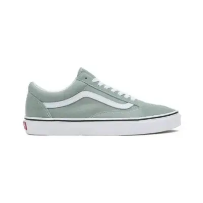 VANS SLIP ON DAMIER Blanc Vert — photo 1