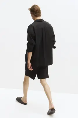 Short Four-way Stretch Loose Fit - Noir — photo 3