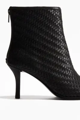 Bottines tressées - Noir — photo 3