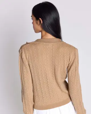 Cardigan Odile sable — photo 4