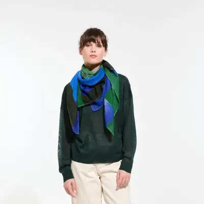 Foulard Nuance bleu - Ma Poésie — photo 2