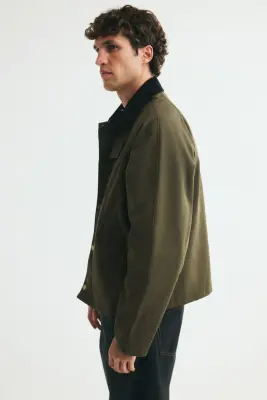 Veste workwear - Vert kaki foncé — photo 3