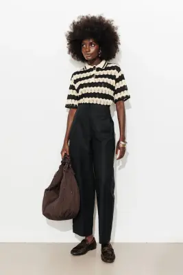 Pull polo marinière Femme — photo 3