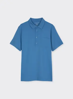 Polo Océan Col Polo Manches Courtes en Coton