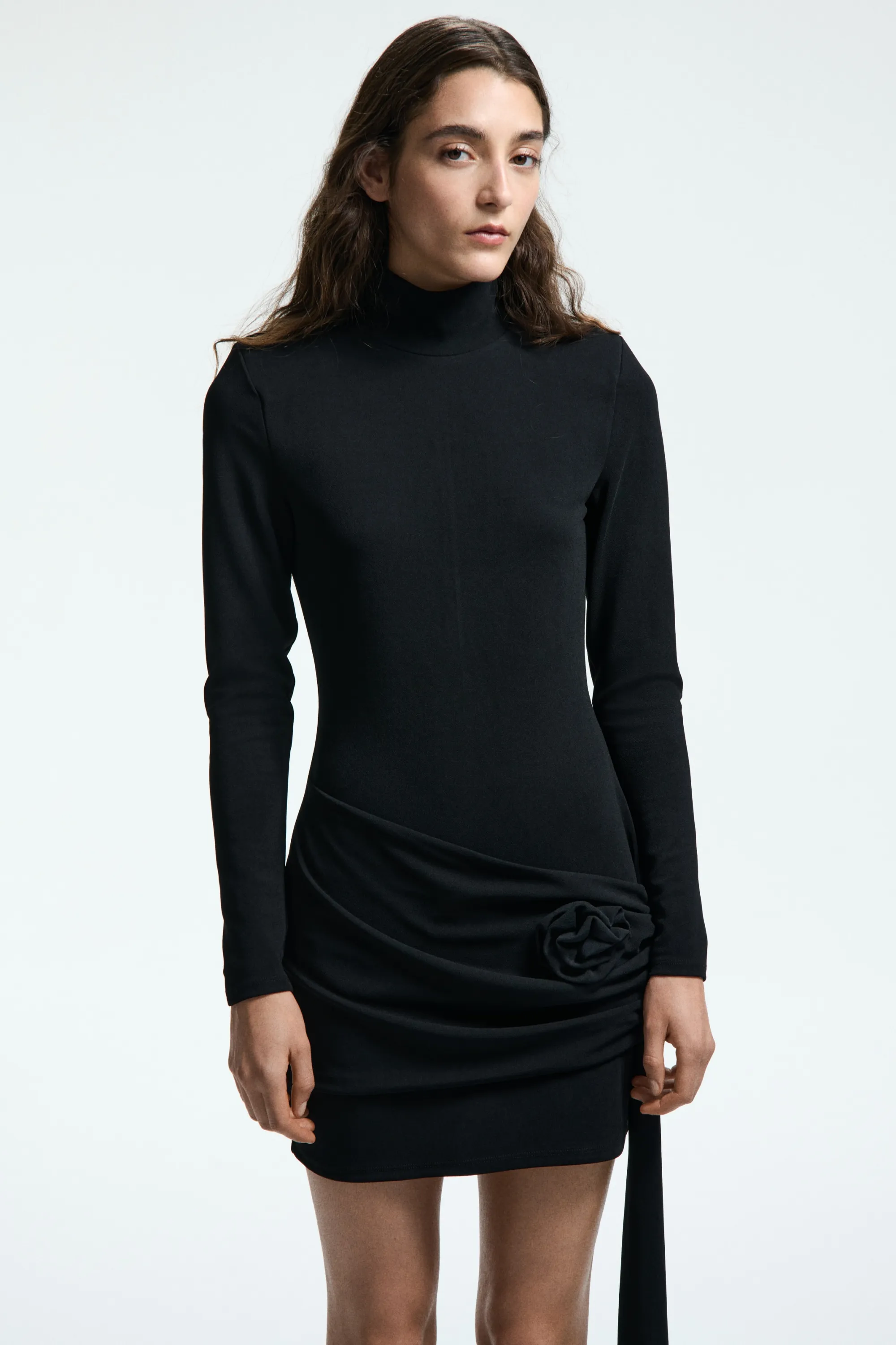 Robe à épaulettes - Noir
