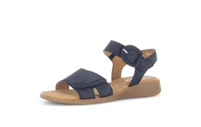 Sandales Gabor 82.802.36 Bleues - Cuir Boucle Grande Pointure Femme — photo 1
