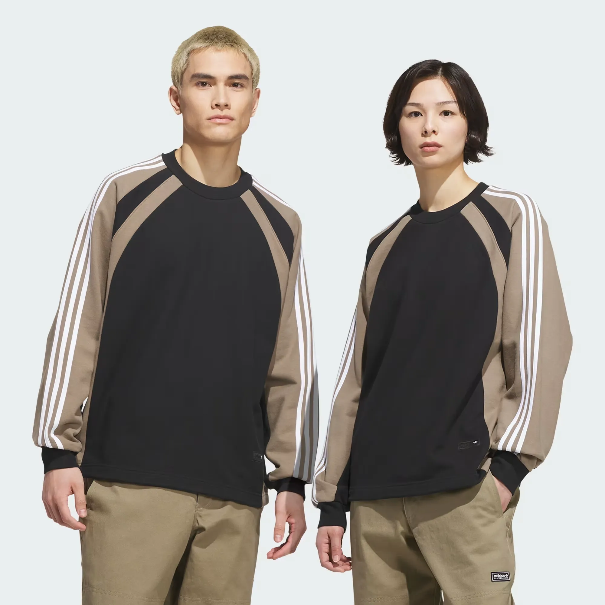 Sweatshirt adidas skateboard fs+ crewneck – Black / Khaki Six