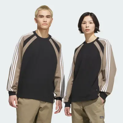 Sweatshirt adidas skateboard fs+ crewneck – Black / Khaki Six — photo 1