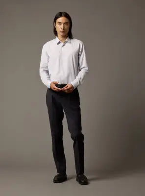 Chemise Jake Denim Blue/White — photo 2