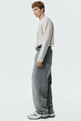 Baggy Jeans - Gris denim moyen — photo 4